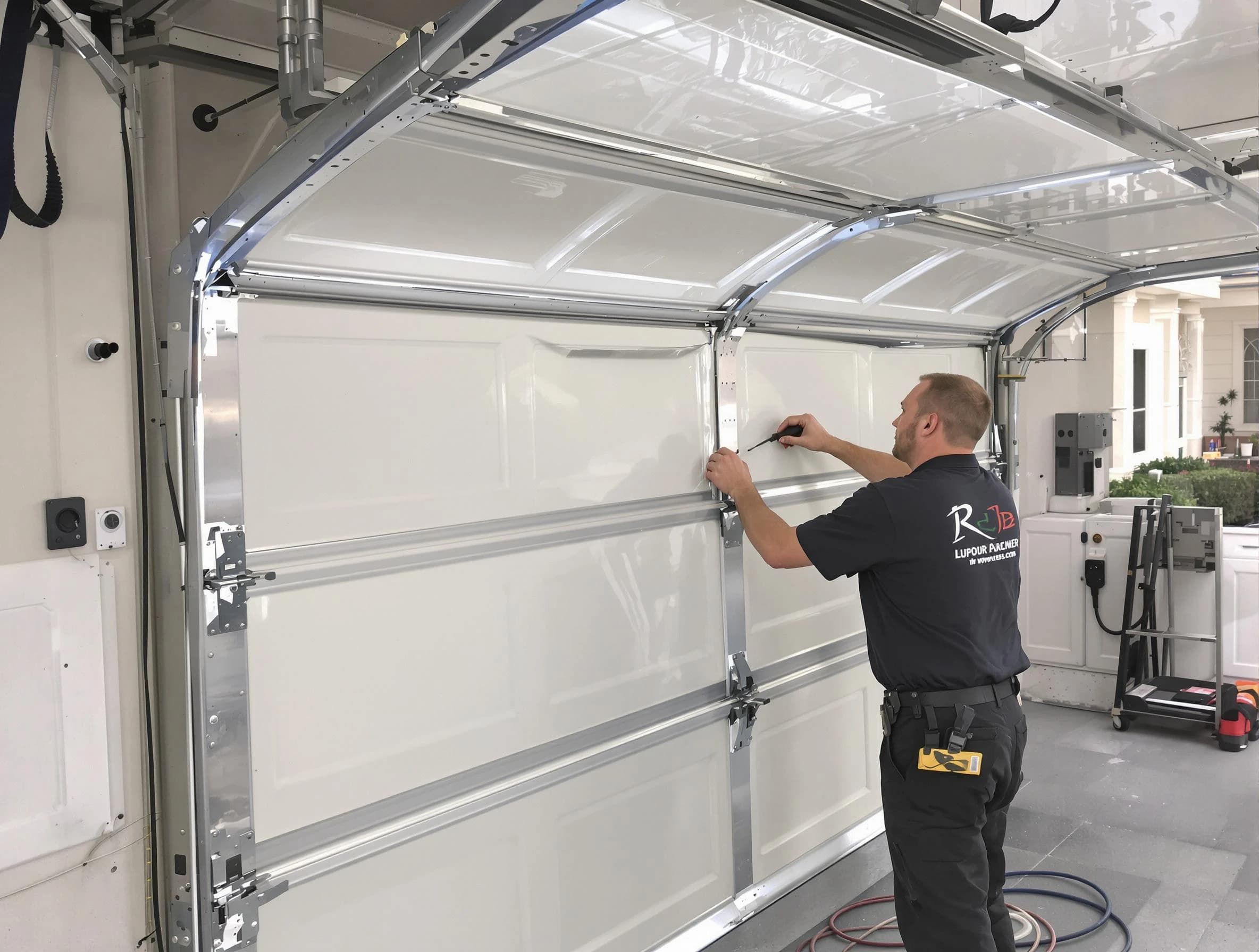 Canton Garage Door Repair professional performing panel repair in Canton