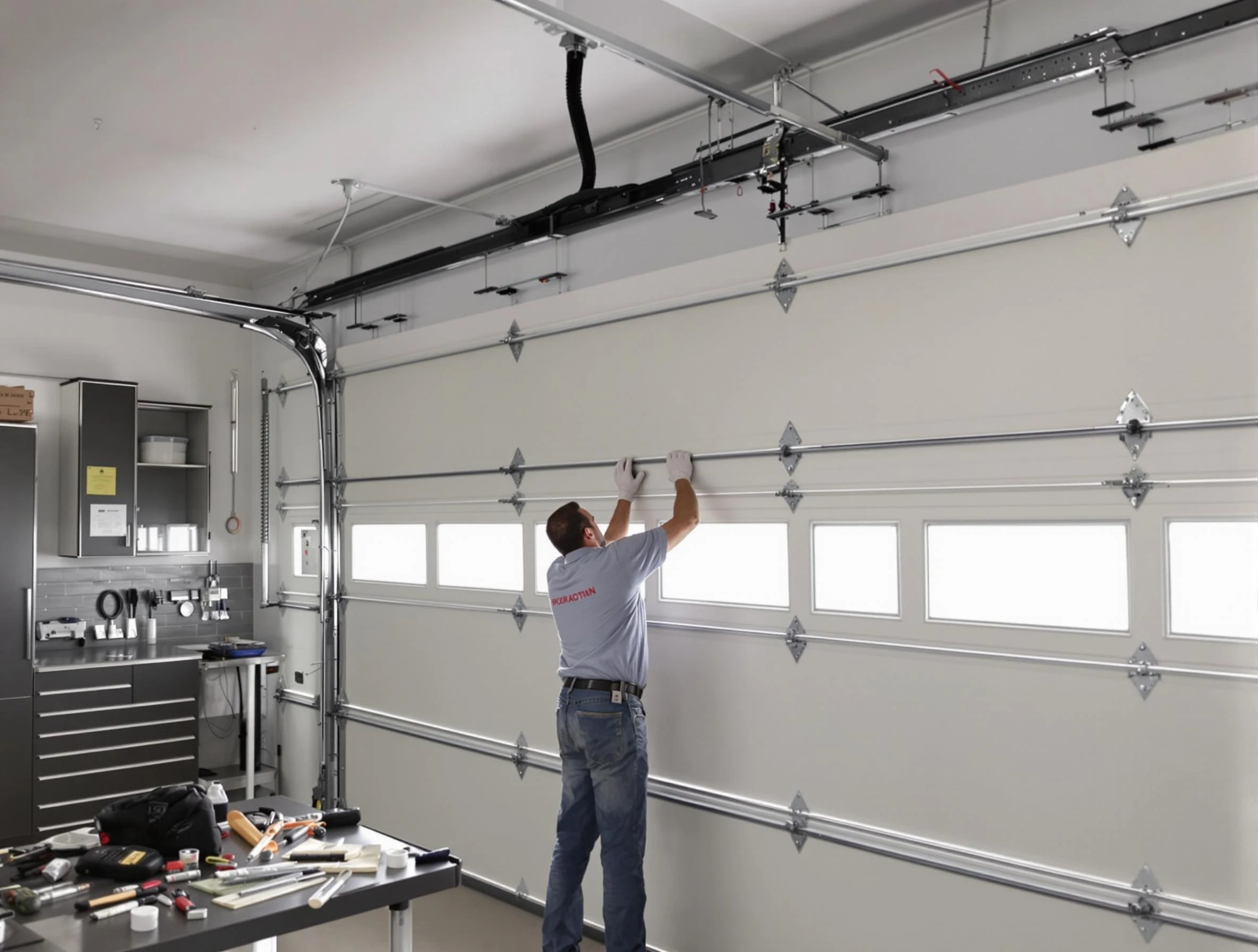 Garage Door Track Repair in Canton