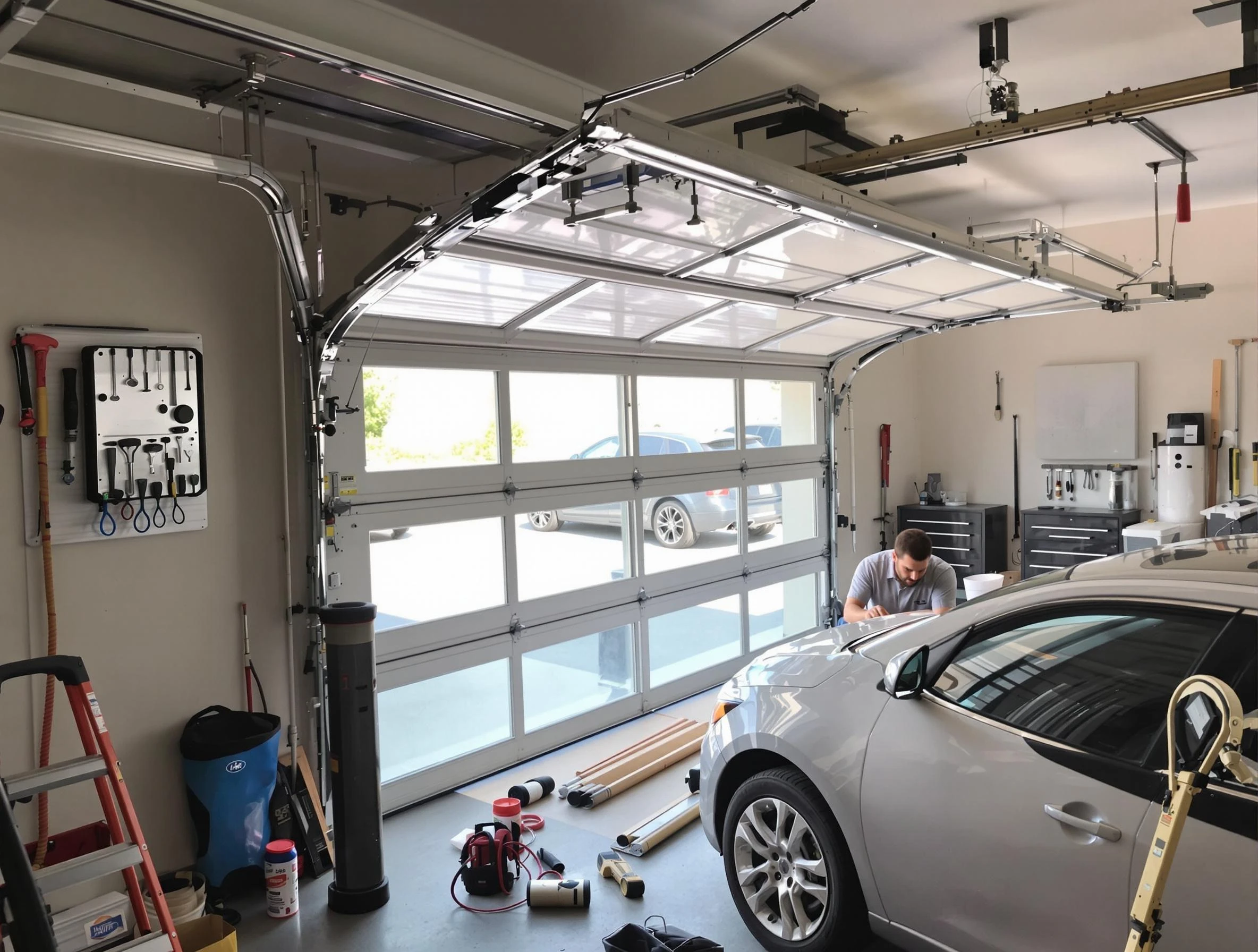 Garage door noise reduction service by Canton Garage Door Repair in Canton
