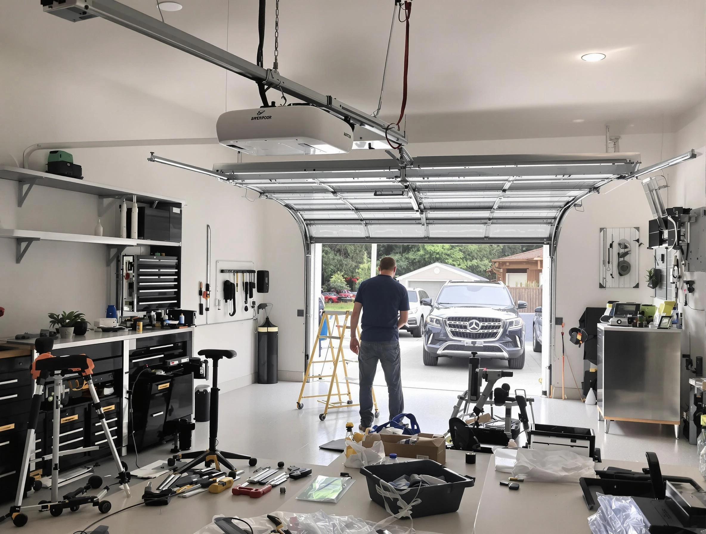 Garage door opener installation by Canton Garage Door Repair in Canton